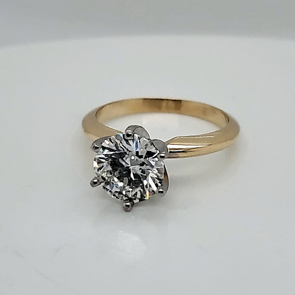 2.00 Carat Round Brilliant Cut Diamond Solitaire Engagement Ring