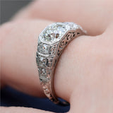 .78 Carat Art Deco Round European Cut Diamond Engagement Ring