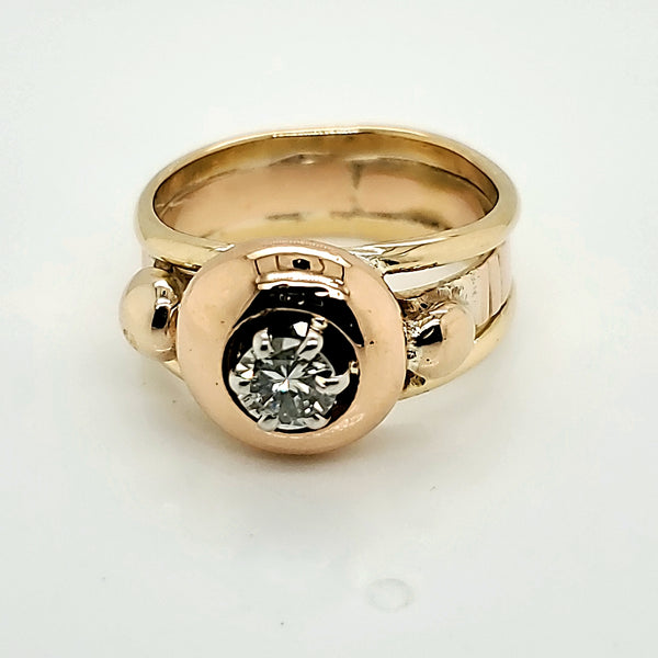 Vintage 18kt Gold and Daimond Ring