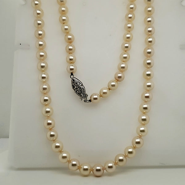 30"" Strand 6.5X6mm Cultured Akoya Pearls