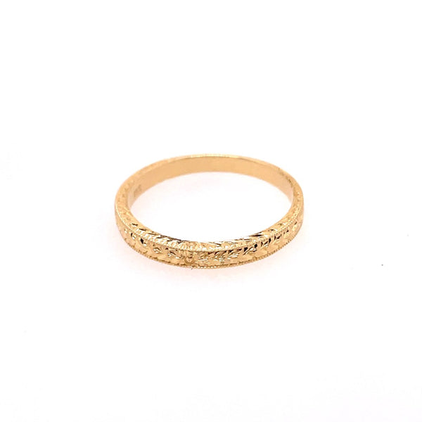 18Kt Yellow Gold Stackable Wedding Band