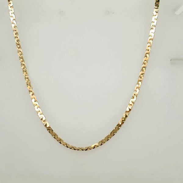 24"" 14kt Yellow Gold S Link Chain
