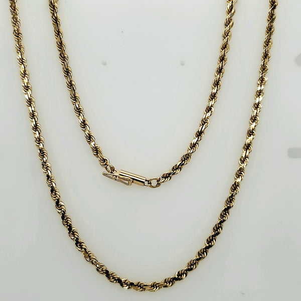 14kt Yellow Gold 16"" Rope Chain