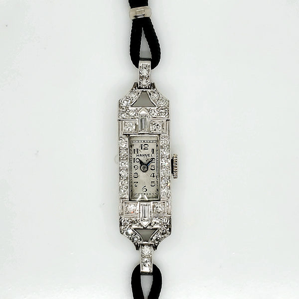 Pre-Owned Vintage platinum and diamond dinner watch