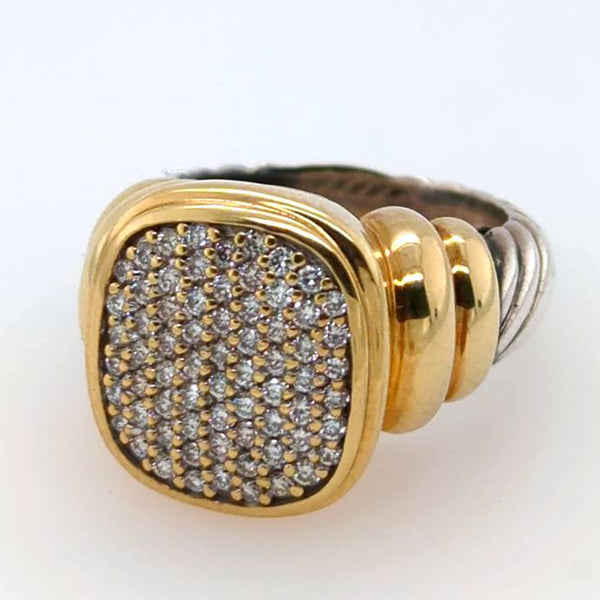 Pre - Owned David Yurman Pave Set Diamond Ring