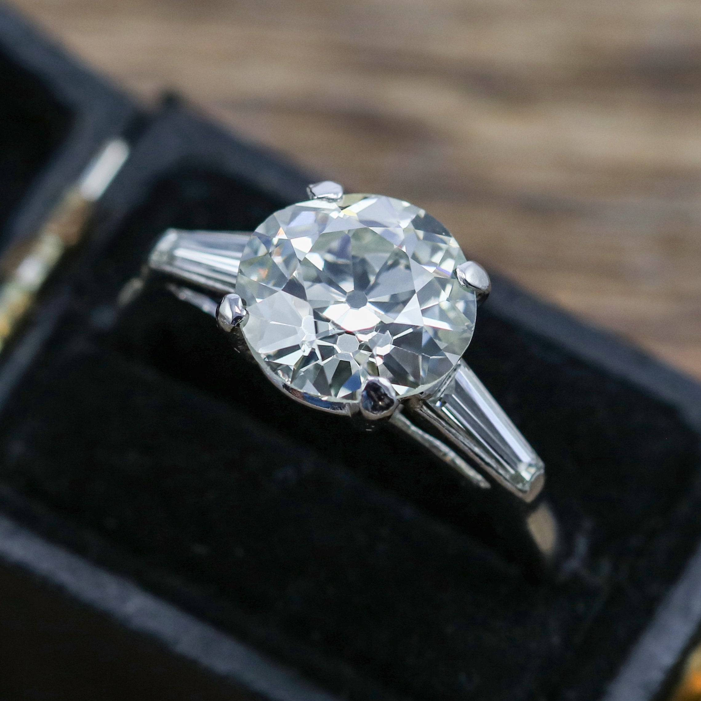 Lady's 3-Cluster Diamond Ring - Unique Gold & Diamonds