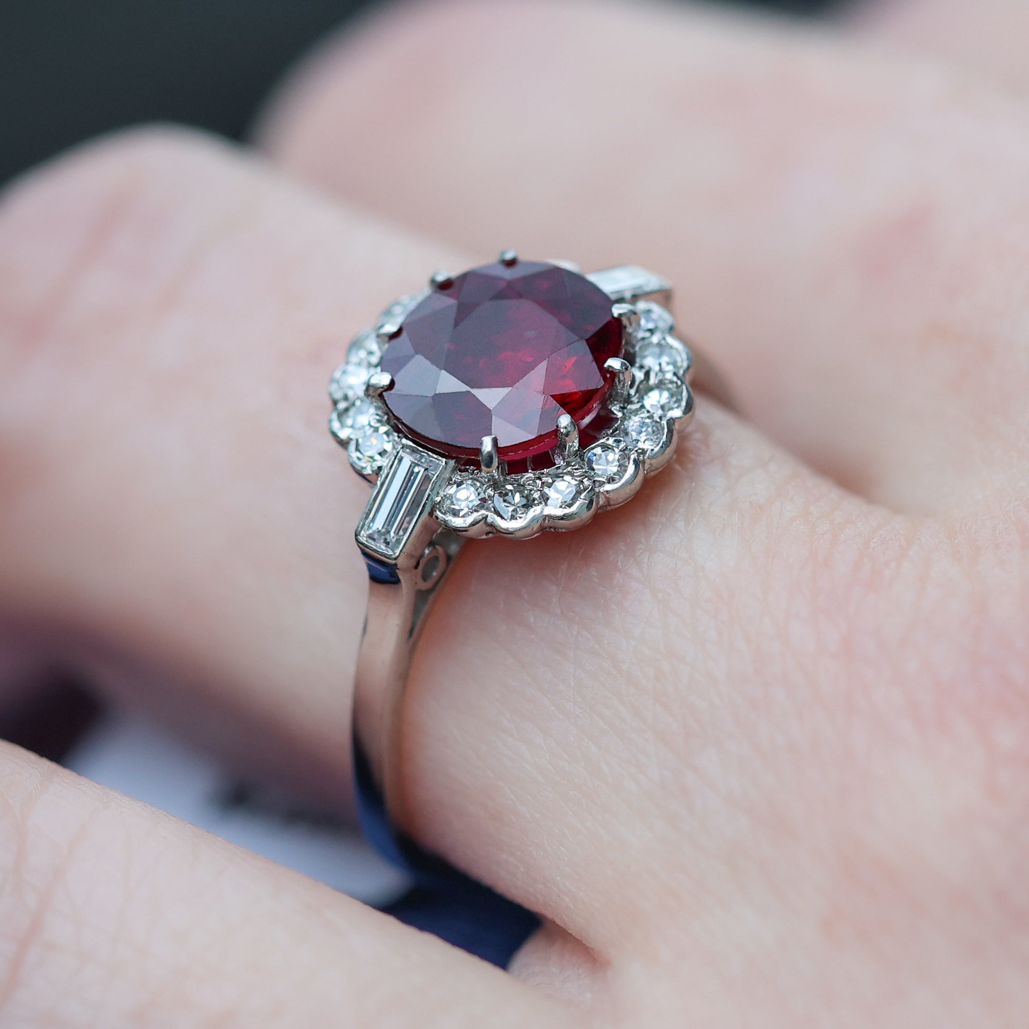 14K Gold 8.44 Ct Pink Ruby & Genuine Diamond Bridal Wedding Engagement Ring  Set | eBay