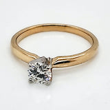 14kt Yellow Gold Leo Diamond Engagement Ring