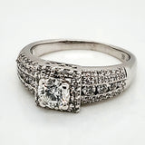 14kt White Gold Diamond Engagement Ring