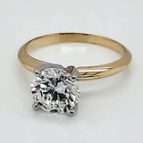 14kt Yellow Gold 1.53 Carat Diamond Engagement Ring Mounting