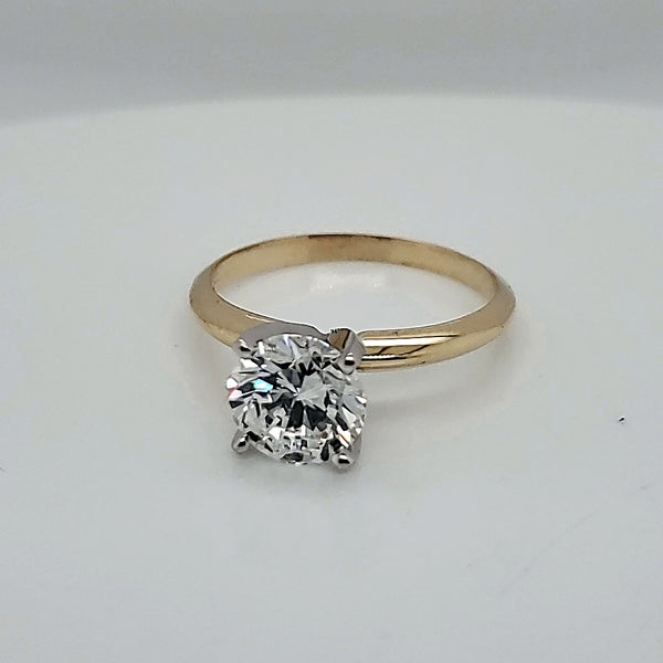 14kt Yellow Gold .43 Carat Diamond Engagement Ring Mounting