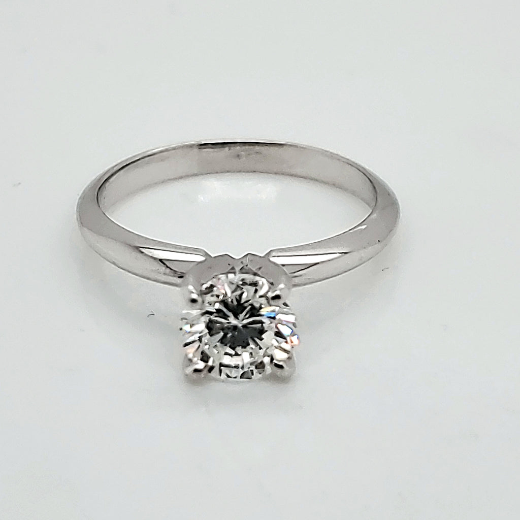 14Kt White Gold And Diamond Engagement Ring
