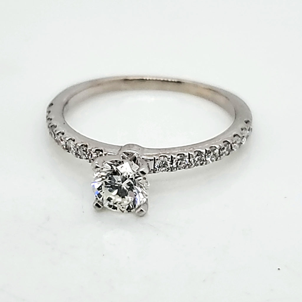 .50 Carat Cut Diamond Engagement Ring 14kt White Gold