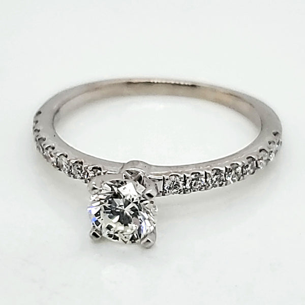 .50 Carat Cut Diamond Engagement Ring 14kt White Gold