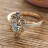 14kt Yellow Gold 1.25 Carat Round Diamond Engagement Ring