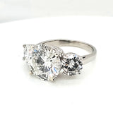 Platinum 5.02 Carat Round Diamond Engagement Ring