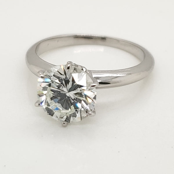 Tiffany & Co 2.05 Carat Round Brilliant Cut Diamond Solitaire Engagement Ring