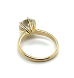 14kt Yellow Gold 1.92 Carat Diamond Engagement Ring Mounting
