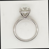 14kt White Gold 3.00 Carat Round Brilliant Cut Diamond Engagement Ring