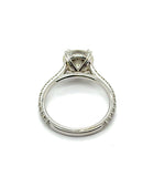 2.57 Carat 14kt White Gold Round Brilliant Cut Diamond Engagement Ring