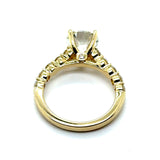 14Kt Yellow Gold Engagement Ring with 2.03ct Round Center Diamond
