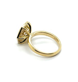 1.48 Cttw 18Kt Yellow Gold Cognac Diamond Engagment Ring