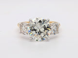 14K Yellow and White Gold 3-Stone Diamond Ring