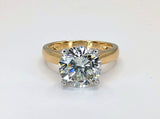 14k Two-Tone 3.24ct Diamond Engagement Ring