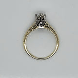 Antique Victorian .57 Carat Old Mine Cut Diamond Engagement Ring
