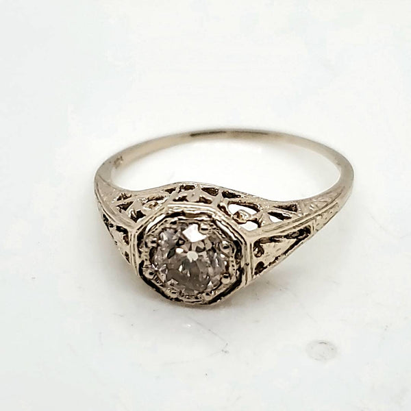 .60 Carat Vintage Round European Cut Diamond Engagement Ring