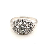 .60 Carat Round European Cut Diamond Art Deco Engagement Ring in Platinum