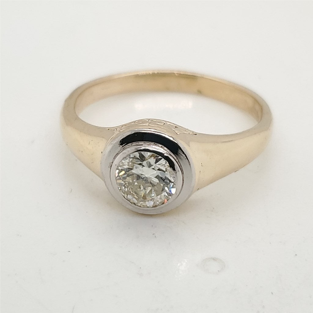 .80 Carat Vintage Round European Cut Diamond Engagement Ring