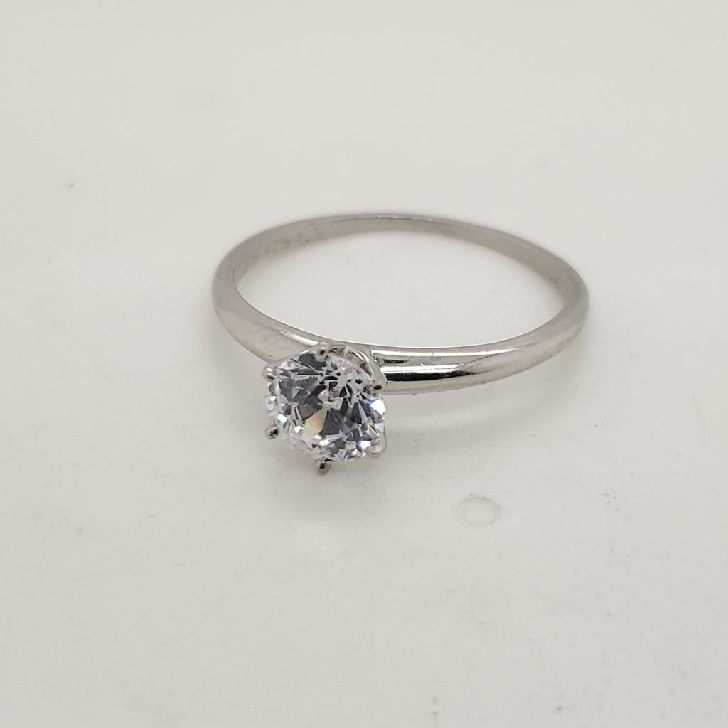Vintage Tiffany Platinum .85 Carat European Cut Diamond Engagement Ring