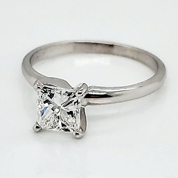 1.01 Princess Cut Diamond Solitaire Engagement Ring