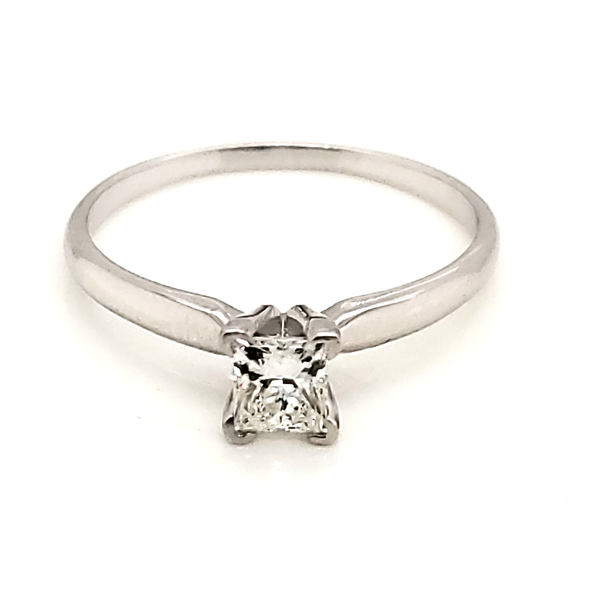 14kt White Gold .60 Carat Princess Cut Diamond Engagement Ring