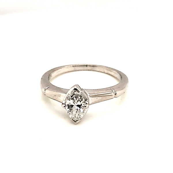 .60 Carat Vintage Marquise Cut Diamond Engagement Ring