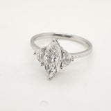 14kt White Gold 1.51 Carat Marquise Cut Diamond Engagement Ring