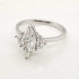 14kt White Gold 1.51 Carat Marquise Cut Diamond Engagement Ring