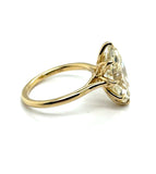 5.06 Ctw 14kt Yellow Gold Marquise Cut Diamond Engagement Ring