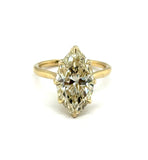 5.06 Ctw 14kt Yellow Gold Marquise Cut Diamond Engagement Ring