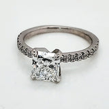 18kt White Gold 1.30 Carat Radiant Cut Diamond Engagement Ring