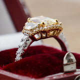 18kt White And Yellow Gold 2.07Ct GIA Fancy Yellow VVS1 Radiant Cut Diamond Ring