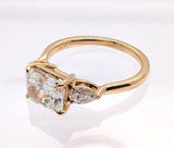 14kt Yellow Gold 2.01 Carat Radiant Cut Diamond Engagement Ring