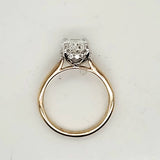 14kt Yellow Gold 2.01 Carat Oval Cut Diamond Engagement Ring