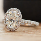 Pre-owned Tiffany $ Co 1.67 Carat Oval Diamond Engagement Ring