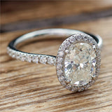 Pre-owned Tiffany $ Co 1.67 Carat Oval Diamond Engagement Ring