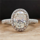 Pre-owned Tiffany $ Co 1.67 Carat Oval Diamond Engagement Ring