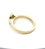 1.03 Ct Oval Fancy Yellow Engagement Ring