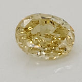 1.03 Ct Oval Fancy Yellow Engagement Ring