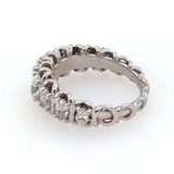 Custom Design Marquise Diamond Band In 14Kt White Gold